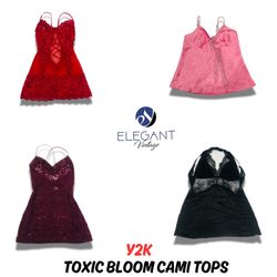 Y2K Toxic Bloom Cami Tops - EV0881
