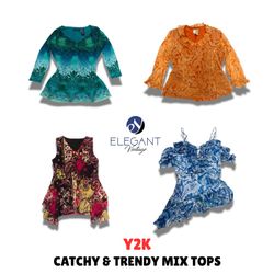 Y2K Catchy & Trendy Mix Tops - EV1035