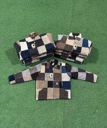 Rework style corduroy carhartt patchwork detroit j..