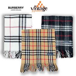 VPX153 Burberry Scarves 100% Authentic Lambswool