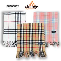VPX152 Burberry  Scarves 100% Authentic Lambswool