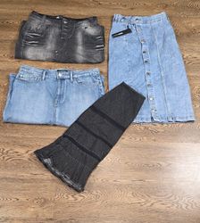 Jupes en denim mi-longues