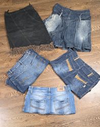 Jupes midi en denim Y2K
