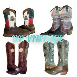 Op vintage 0075 Best Branded Cowboy Boots
