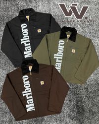 ヴィンテージ カーハート x マールボロ リワークスタイル デトロイトジャケット #112125