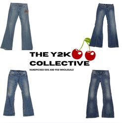 NYC Caroline Kennedy Vibe 90s Chic Bootcut Jeans