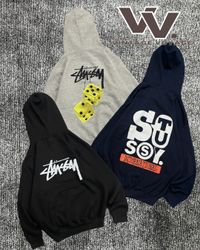 Stussy Rework Style Printed Pull Over hoodies #112..