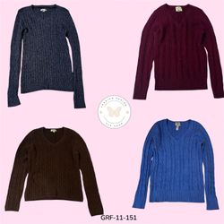 Cable Net Knit Sweater – Minimal Everyday Layer (G..