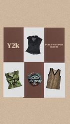 Blusa in poliestere puro Y2k Twist