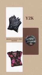 Y2k Bloom Fantasy Poly Blouse