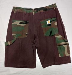 CR799 Les Shorts de Travail Upcyclés à Patch Camou..