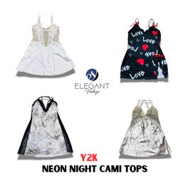 Y2K Neon Night Cami Tops - EV1119