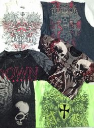 CR5520 Vintage Vintage Skull T-Shirts