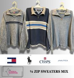 Premium 1/4 Zip sweaters including Ralph Lauren, T..