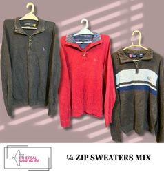 Premium Mix Brand 1/4 Zip sweaters