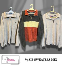 Branded 1/4 Zip Sweaters including Ralph lauren, T..