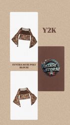 Y2k Syntha Muse Poly Blouse