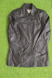 Y2K Long Tranch leather Coats