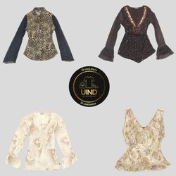 Y2Kココアグランジトップス