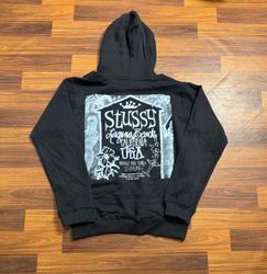 Stussy rework style jingle print hoodies