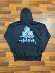 Stussy rework style icedice hoodies
