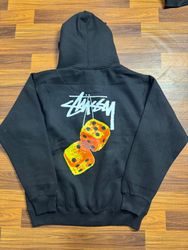 Stussy rework style mixed dice color hoodies