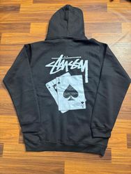 Stussy rework style pocket card hoodies