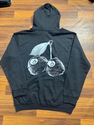 Stussy rework style 8ball cherry hoodies