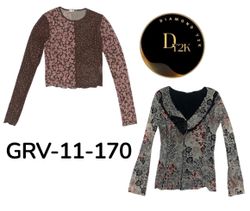 Chemise à manches longues Vintage Y2K (GRV-11-170)