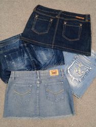 #189 Jupes micro mini en denim Y2K pour femmes