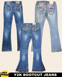 Y2K EMBROIDERED OR EMBELLISHED BOOTCUT JEANS
