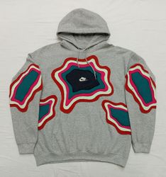 CR814 Der gemischte psychedelische Patchwork-Hoodi..