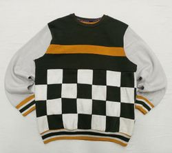 CR818 Upcycled Checkerboard Sweatshirt