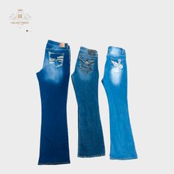 Y2K Embroidery Flare Jeans