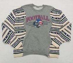 CR821 Upcycled Sweater Panel Sweatshirts