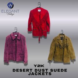 Y2K Desert Dust Suede Jackets - EV1212