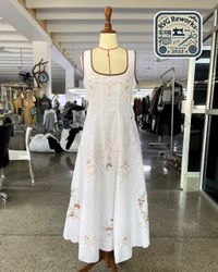 Upcycled Tablecloth Maxi Dress