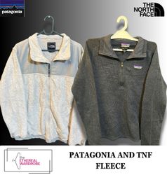 TNF and Patagonia Fleece