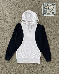 Upcycled Two-Tone Panel Hoodie