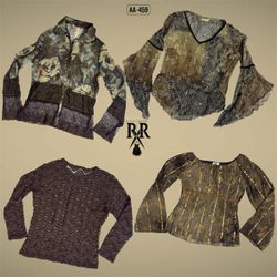 Y2K Earthy Tone Full Sleeve Tops (AA-459)