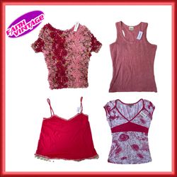 Floral Pinky Tops Dress And Skirt mix ( FV-101)