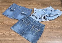 Gonne mini in denim Y2k