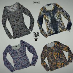 Y2K Blue Hour Grunge Mix Full Sleeve Tops (AA-463)