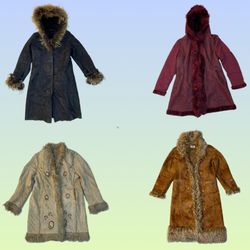 Manteau afghan unique Y2K (TS-1572)