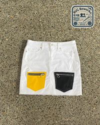 Minijupe en denim à poches doubles recyclées