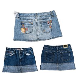Y2K denim Micro mini skirt Ft.baby phat