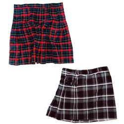 Y2K plated mini skirt