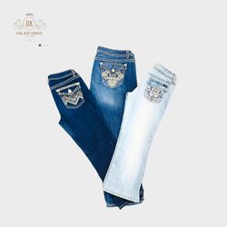 Y2K Embellished Skinny And Capri Jeans