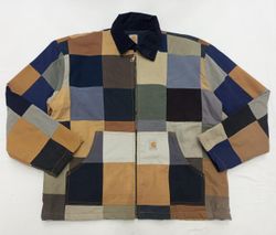 CR843 Upcycled Men's Carhartt Patchwork Jacket