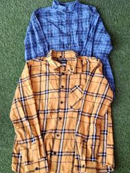 Camisa de flanela sem marca 9Pcs (3223)